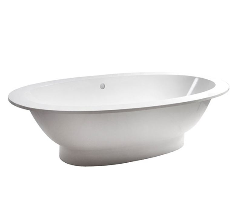 Ванна з штучного каменю Rock Design Гармонія Плюс 202х110 білий 1GP202110