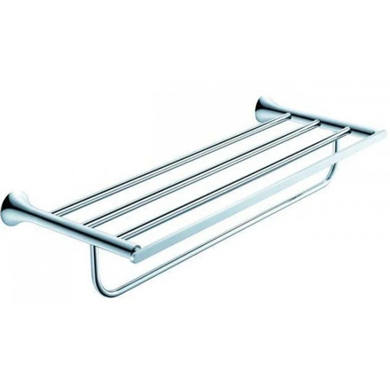 Поличка для ванної Kraus Amnis з тримачем для рушників латунь хром KEA-11142CH