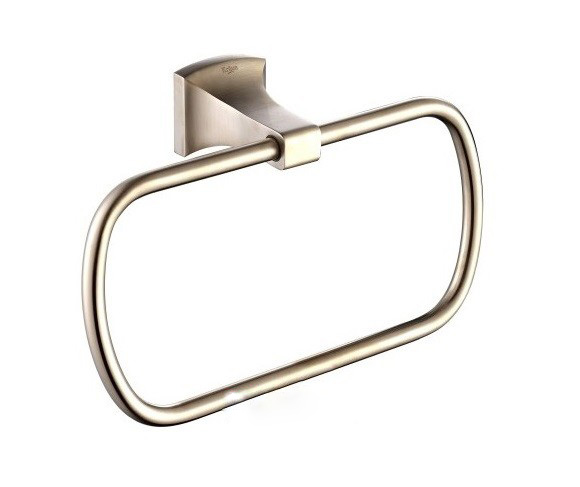 Настенный держатель-кольцо для полотенец Kraus Fortis латунь сатин KEA-13329BN