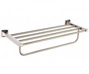 Поличка для ванної Kraus Fortis з тримачем для рушників латунь сатин KEA-13342BN