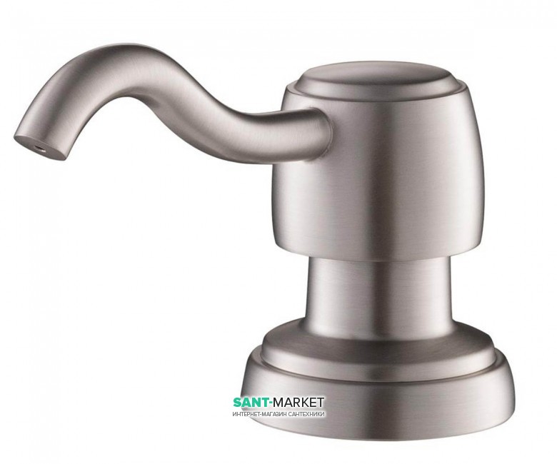 Диспенсер для рідкого мила Kraus Mylo латунь / пластик матовий нікель KSD-52SFS