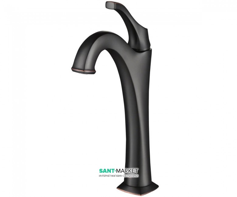 Смеситель для раковины Kraus Arlo однорычажный тёмный шоколад KVF-1200-ORB