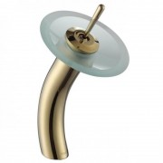 Змішувач водоспад для раковини Kraus Single золото KGW-1700G