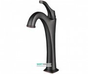 Смеситель для раковины Kraus Arlo однорычажный тёмный шоколад KVF-1200-ORB