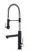 Смеситель для кухни Kraus Artec Pro нержавеющая сталь/матовый чёрный KPF-1603SFSMB