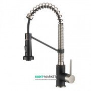 Змішувач для кухні Kraus Bolden нержавіюча сталь / чорний матовий KPF-1610SSMB