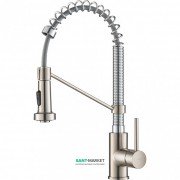 Смеситель для кухни Kraus Bolden пружинный нержавеющая сталь/хром KPF-1610SSCH