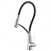 Смеситель для кухни Kraus CarboFlex однорычажный нержавеющая сталь KPF-2830SS