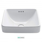 Раковина для ванної Kraus Elavo 41,3х41,3 см кераміка білий KCR-281