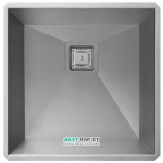 Мойка для кухни квадратная Kraus Pax под столешницу нержавеющая сталь хром KHU19