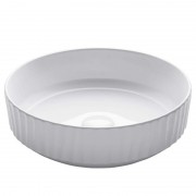 Раковина для ванной Kraus Viva Ø40 см керамика глянцевый белый KCV-201GWH