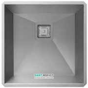 Мойка для кухни квадратная Kraus Pax под столешницу нержавеющая сталь хром KHU19