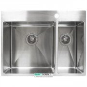 Мойка для кухни прямоугольная Kraus Rex накладная правая нержавеющая сталь KHT32R