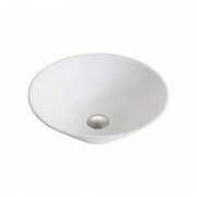 Раковина для ванної Kraus Elavo накладна Ø41,5 см кераміка білий KCV-143