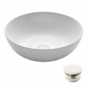 Раковина для ванной Kraus Viva Ø41,9 см керамика глянцевый белый KCV-200GWH