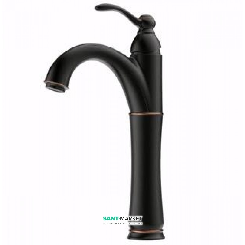 Смеситель для раковины Kraus Riviera однорычажный латунь темный шоколад FVS-1005-ORB