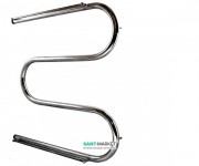 Водяний полотенцесушитель Navin Змійовик 25 600x600 мм з полицею 00-000101-6060