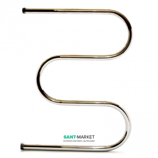 Водяний полотенцесушитель Navin Змійовик 25 500x400 мм нержавіюча сталь 00-000100-5040