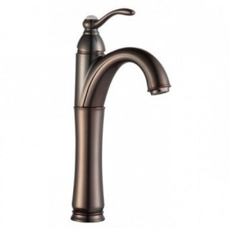 Смеситель для раковины Kraus Riviera однорычажный латунь сатин FVS-1005SN-BN