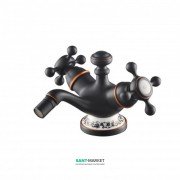 Смеситель для биде Kraus Apollo двухвентильный темный шоколад KEF-16023-ORB
