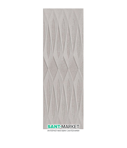 Плитка настінна El Molino Torso Decor Jet Gris 25х75 208702