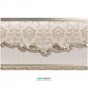 Плитка настенная фриз El Molino Poem Zocalo Oro Bone 15х25 208907