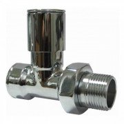 Кран прямой для полотенцесушителя Navin вентильный 1/2 хром 1865