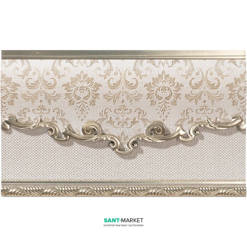 Плитка настенная фриз El Molino Poem Zocalo Oro Bone 15х25 208907