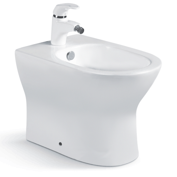 Биде напольное Volle Fiesta 55.5х36 см с отверстием под смеситель керамика цвет белый 13-77-235