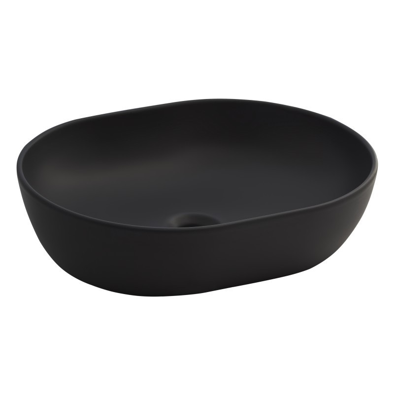 Раковина для ванної накладна Volle Amadeus 50х38 см кераміка чорна 13-01-06Black