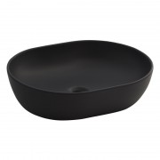 Раковина для ванной накладная Volle Amadeus 50х38 см керамика черная 13-01-06Black