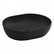 Раковина для ванної накладна Volle Amadeus 50х38 см кераміка чорна 13-01-06Black