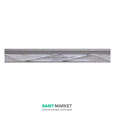 Плитка настенная фриз El Molino Torso Moldura Plata 3,5х25 208709