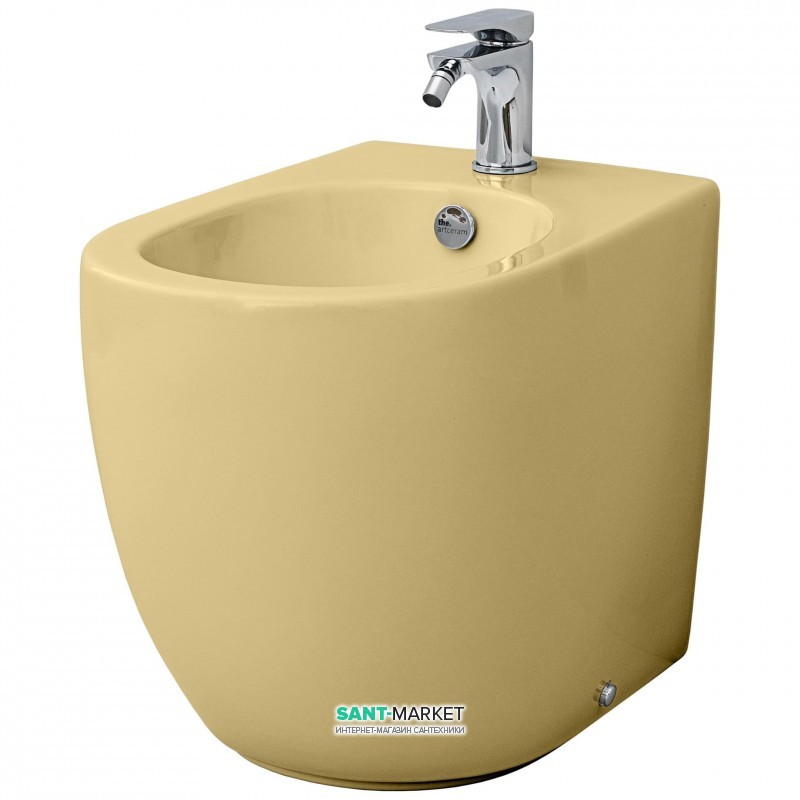 Біде підлогове ArtCeram File 2.0 36х52 см санфарфор жовтий FLB002 12; 00