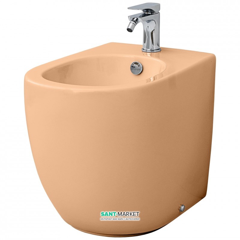 Биде напольное ArtCeram File 2.0 36х52 см санфарфор оранжевый FLB002 13;00