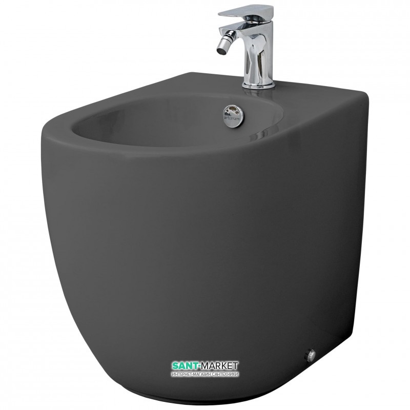 Біде підлогове ArtCeram File 2.0 36х52 см санфарфор сірий FLB002 15; 00