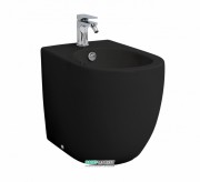 Біде підлогове ArtCeram File 2.0 36х52 см санфарфор чорний матовий FLB002 17; 00