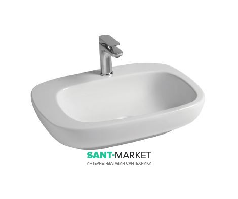 Раковина для ванної ArtCeram Dial 60х46 см білий глянсовий DAL003 01; 00