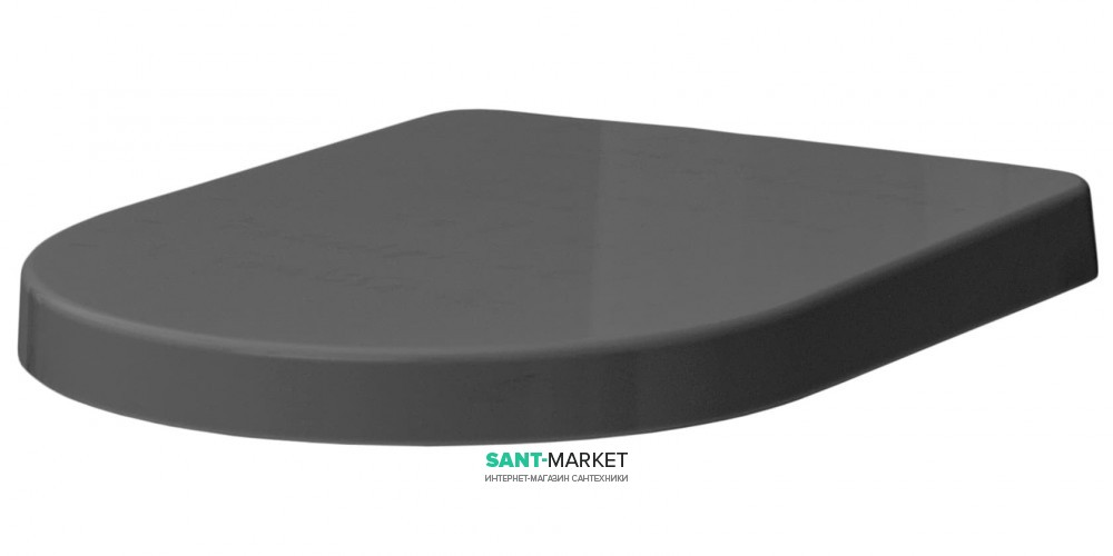 Сиденье с крышкой для унитаза ArtCeram File 2.0 дюропласт серый FLA002 15