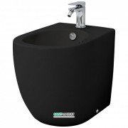 Биде напольное ArtCeram File 2.0 36х52 см санфарфор чёрный глянцевый FLB002 03;00