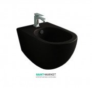 Биде подвесное ArtCeram File 2.0 36х52 см санфарфор чёрный глянцевый FLB001 03;00