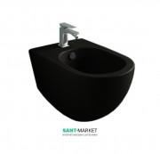 Біде підвісне ArtCeram File 2.0 36х52 см санфарфор чорний глянсовий FLB001 03; 00