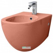 Биде подвесное ArtCeram File 2.0 36х52 см санфарфор красный коралл FLB001 14;00