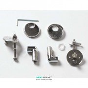 Комплект петель для сиденья с крышкой для унитаза ArtCeram File 2.0 хром FLA006