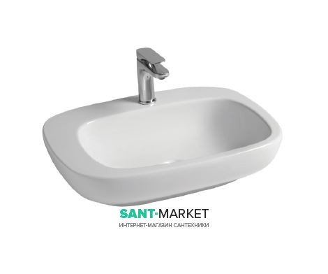 Раковина для ванной ArtCeram Dial 60х46 см белый глянцевый DAL003 01;00