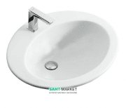 Раковина для ванної ArtCeram Eolo 59х48 см білий глянсовий ELL001 01; 00