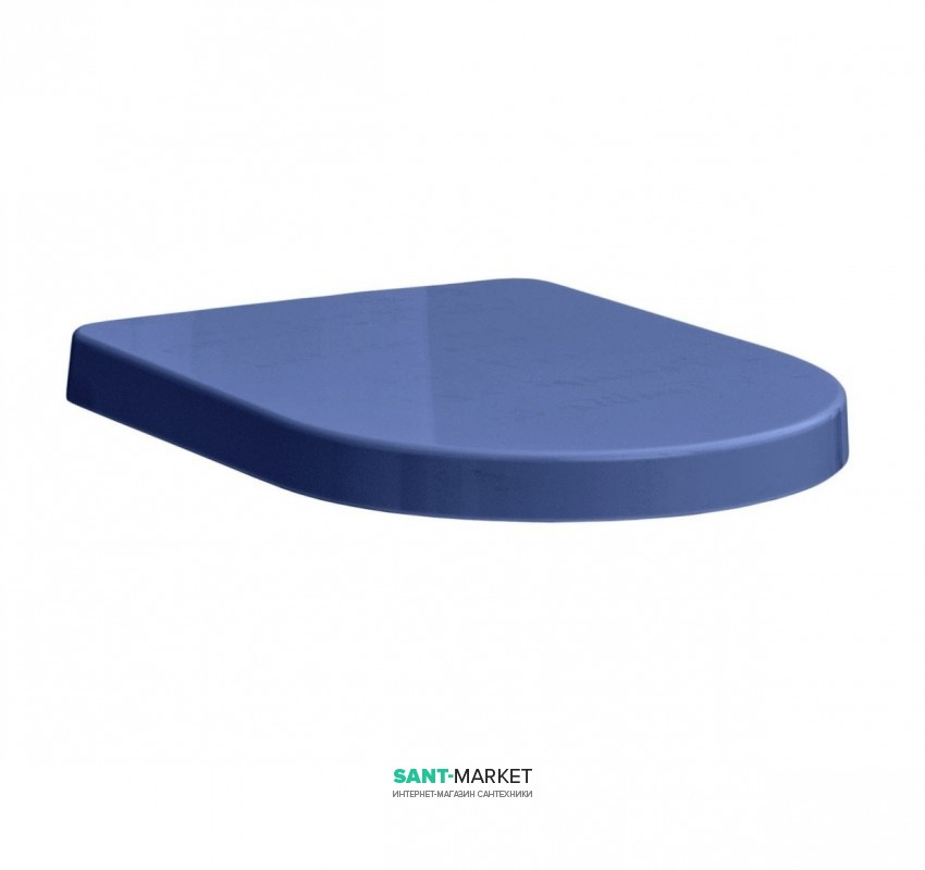 Сидіння з кришкою для унітазу ArtCeram File 2.0 дюропласт синій FLA002 16