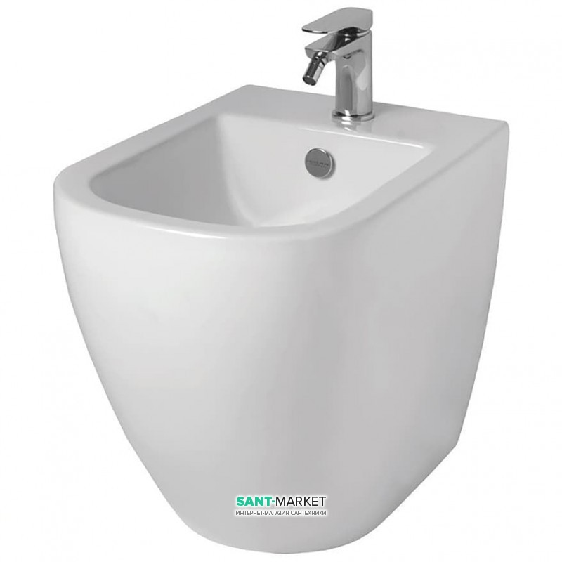 Биде напольное ArtCeram Faster 37х53 см белый глянцевый FSB002 01;00