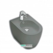 Биде напольное с одним отверстием Hatria Fusion 35.5х54 см антрацит A0Y0U608