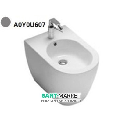 Биде напольное с одним отверстием Hatria Fusion 35.5х54 см цемент A0Y0U607